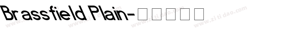 Brassfield Plain字体转换